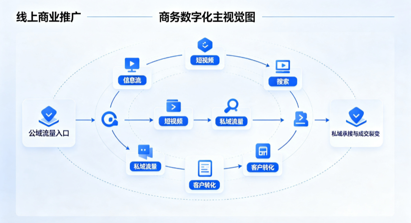 淮阳县线上商业推广怎么做？全域流量闭环搭建与低成本转化实战指南